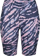 Spodnie damskie - Urban Classics Damskie spodnie rowerowe Ladies Tie Dye Cycling do jogi, ciemnoróżowy, XL - miniaturka - grafika 1