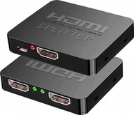 Rozgałęźniki - Pawonik SPLITTER HDMI 2.0 1X2 ROZDZIELACZ ULTRAHD HDCP 2.2 - miniaturka - grafika 1