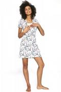Piżamy ciążowe - Cornette Vicky 693/210 damska koszula nocna - miniaturka - grafika 1