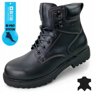 Buty męskie zimowe Big Star skórzane ocieplane Trapery OO174627 42 - Buty trekkingowe męskie - miniaturka - grafika 1