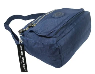 Stylowa Lekka Materiałowa Torba Pozioma Średnia Na Ramię Bag Street NR 2245 GRANATOWY 28 x 19 x 12 [cm] - Torebki damskie - miniaturka - grafika 7