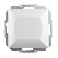 Wyłączniki światła i elektryczne - Łącznik Perła pojedynczy srebrny - miniaturka - grafika 1
