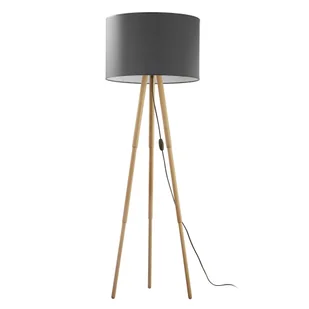 Lampa stojąca TOKYO E27 - drewno/grafitowy - Lampy stojące - miniaturka - grafika 1