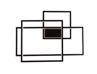 Lampy ścienne - Maxlight Kinkiet Geometric W0233D czarna oprawa nowoczesna z funkcją ściemniania światła W0233D - miniaturka - grafika 1
