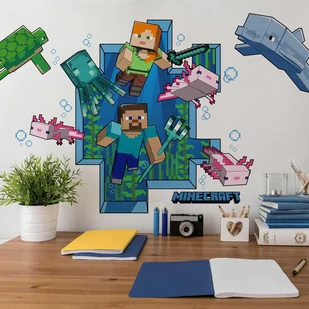Naklejka dekoracyjna Minecraft RMK5005GM - Naklejki na ścianę - miniaturka - grafika 1