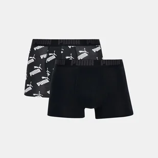 Komplet męskich majtek 2 sztuki Puma Men Aop Boxer 2P 93505401 M Czarny (8720245044943) - Majtki męskie - miniaturka - grafika 1