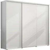 Szafy - Szafa Przesuwna 250 A24 Skąpski Meble Biały, 215 Cm, Grafit - miniaturka - grafika 1