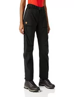 Spodnie damskie - Fjallraven Fjallraven Damskie spodnie sportowe Keb Eco-shell Trousers W czarny czarny XL 89602 - miniaturka - grafika 1