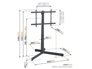 Vogel`s TVS 3690 stojak podłogowy do TV 40"-77" - Uchwyty do telewizora - miniaturka - grafika 5
