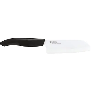 Kyocera KYOCERA FK-115wh BK Gen Colour Serie Mini Santoku nóż z ceramiki, 11,5 cm, czarna rękojeść z tworzywa sztucznego, biały FK-115 WH-BK - Noże kuchenne - miniaturka - grafika 2