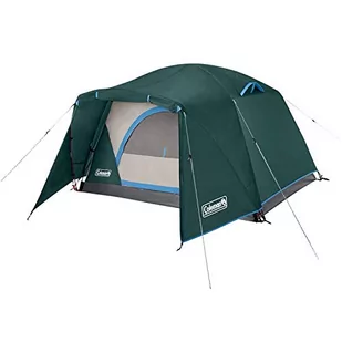 Coleman Skydome namiot kempingowy z przedsionkiem pogodowym dla 2/4/6 osób, odporny na warunki atmosferyczne, z muchą przeciwdeszczową, torbą do przenoszenia, kieszeniami do przechowywania i - Namioty - miniaturka - grafika 1