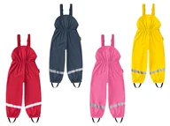 Spodnie i spodenki dla dziewczynek - Playshoes Spodnie przeciwdeszczowe dziecięce dla dziewczynki / chłopca, na szelkach z odblaskami - miniaturka - grafika 1