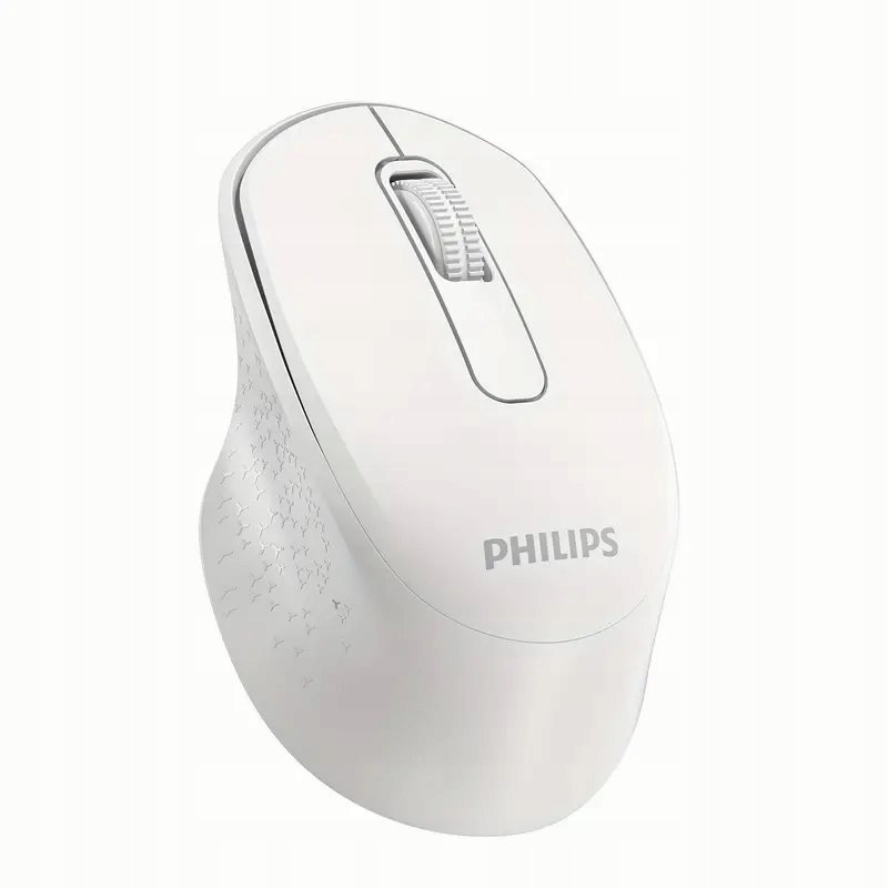 Philips Spk7448 Biała Ergonomiczna Cicha Mysz Biurowa