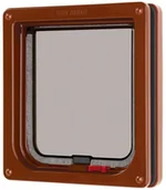 Pozostałe akcesoria dla kotów - Kerbl Drzwiczki dla kota i psa Cat Mate z 2 sposobami mocowania brązowe - miniaturka - grafika 1