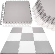 Maty piankowe - Springos Mata piankowa kwadraty 179x179 cm szare puzzle dla dzieci, do ćwiczeń pianka EVA UNIWERSALNY - miniaturka - grafika 1