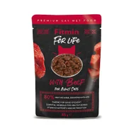 Mokra karma dla kotów - Fitmin Cat For Life Adult Beef 14x85g - miniaturka - grafika 1