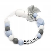 Akcesoria do smoczków - Zawieszka smoczka z imieniem BRUNO prezent GADŻET - miniaturka - grafika 1