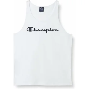 T-shirt męski bez rękawów Champion Tank Top Biały - Koszulki sportowe męskie - miniaturka - grafika 1