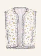 Moda i Uroda OUTLET - Pepe Jeans Kamizelka Sol Dwustronna weiss - miniaturka - grafika 1