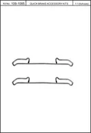 Układ hamulcowy - akcesoria - Zestaw montażowy klocków hamulcowych QUICK BRAKE 109-1085 33410850 - miniaturka - grafika 1