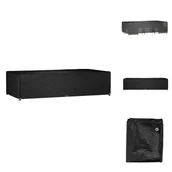 Pokrowce na meble ogrodowe - vidaXL Pokrowiec na meble ogrodowe 12 oczek 315x160x75 cm Prostokątny - Pokrowce ochronne na meble ogrodowe - miniaturka - grafika 1