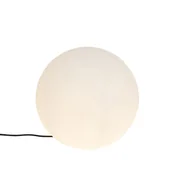 Lampy ogrodowe - QAZQA Nowoczesna lampa zewnętrzna biała 45 cm IP65 - Nura - miniaturka - grafika 1