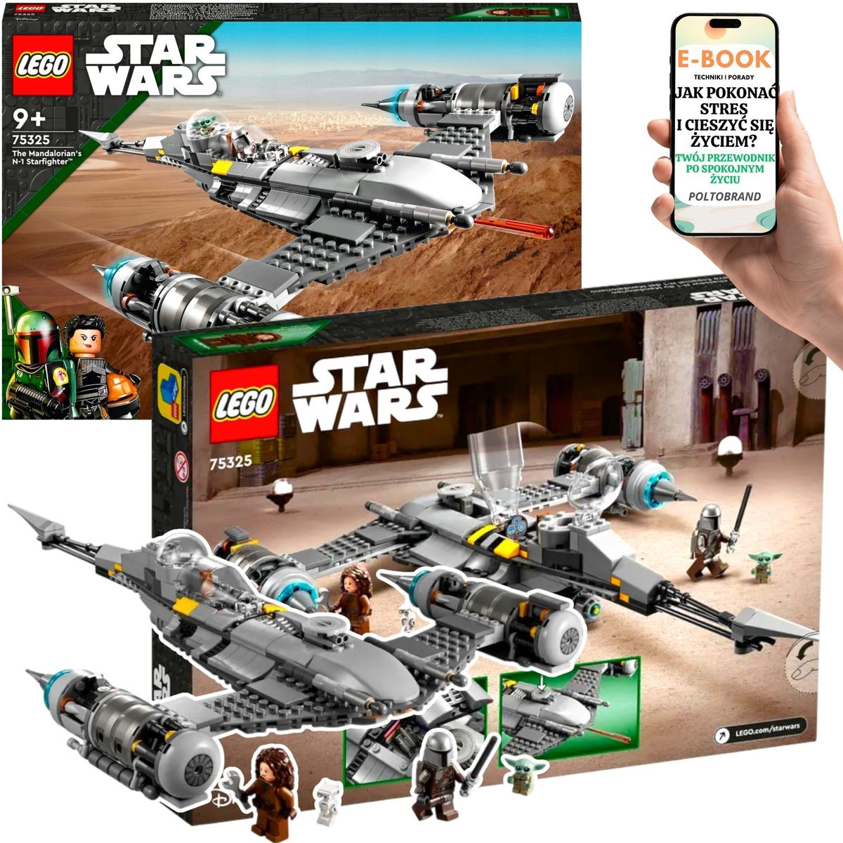 Hit! LEGO Star Wars – Myśliwiec N-1 z „The Book of Boba Fett” • Mandalorianin, Peli Motto, Baby Yoda, droid BD Lego Dla Chłopca 10 11 12 13 14 15 ..