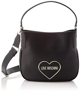 Love Moschino Damska torba na ramię Borsa Pu Nero, czarna, 25 x 29 x 8 - Torebki damskie - miniaturka - grafika 1