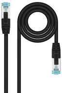 Kable miedziane - Blendend Kabel sieciowy Cat.7 LSZH S/FTP PIMF AWG26 czarny 1 m do szybkiego połączenia i bezpiecznej transmisji danych. - miniaturka - grafika 1