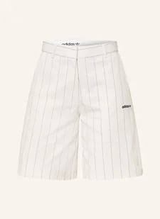 Adidas Originals Szorty Pinstripe weiss - Spodenki damskie - miniaturka - grafika 1