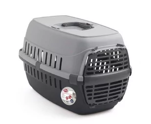 Pet Nova PET LIFE STYLE COMFORT TRANSPORTER drzwi plastik rozm.48,5cm siwy - Transportery dla kotów - miniaturka - grafika 1