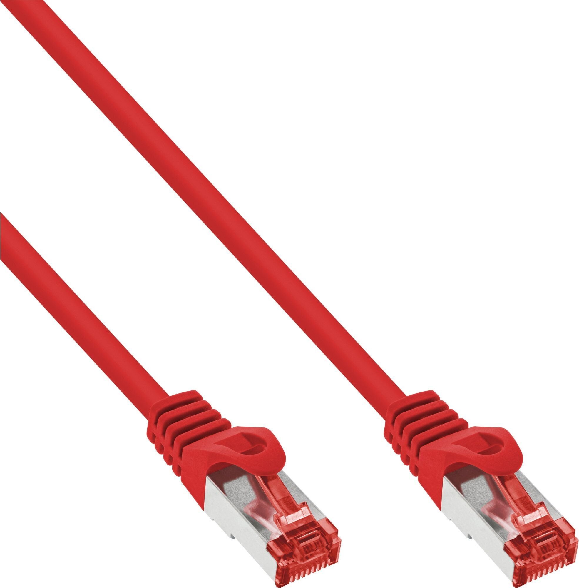 InLine Patchcord, Cat.6, S/FTP, czerwony, 2m, 40 szt. B-76402R