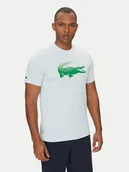 Koszulki męskie - Lacoste T-Shirt TH8970 Błękitny Regular Fit - miniaturka - grafika 1