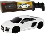 Samochody i pojazdy dla dzieci - Auto R/C Audi R8 1:24 Rastar Białe - miniaturka - grafika 1