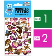 Zabawki kreatywne - TATUAŻE ZMYWALNE DLA DZIECI MASZA I NIEDŹWIEDŹ WZORY ORYGINALNE - miniaturka - grafika 1