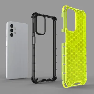 Honeycomb etui pancerny pokrowiec z żelową ramką Samsung Galaxy A32 5G zielony - Etui i futerały do telefonów - miniaturka - grafika 8