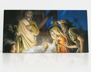 Boże Narodzenie, obraz religijny canvas - Ikony i obrazy sakralne - miniaturka - grafika 1