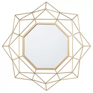 Lustra - Beliani Lustro ścienne 60 cm złote HILLION - miniaturka - grafika 1