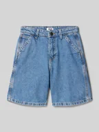 Spodnie i spodenki dla chłopców - Szorty jeansowe o kroju regular fit z 5 kieszeniami model ‘TONY’ - miniaturka - grafika 1