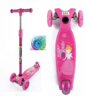 KINDER_PLAY HULAJNOGA BALANSOWA LED PRINCESS PINK - Hulajnogi - miniaturka - grafika 1