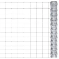 Ogrodzenia - VIDAXL Siatka ogrodzeniowa, galwanizowana stal, 50x12,5 m, srebrna - miniaturka - grafika 1