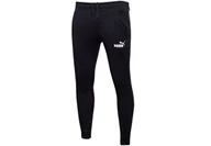 Spodnie męskie - PUMA SPODNIE MĘSKIE DRESOWE BAWEŁNIANE ESS  SLIM PANTS TR BLACK 586749 01 - Rozmiar: XXL - miniaturka - grafika 1