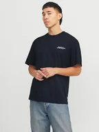 Koszulki męskie - Jack & Jones Koszulka w kolorze granatowym - miniaturka - grafika 1