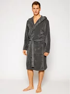 Szlafroki męskie - Tommy Hilfiger Szlafrok Icon Hooded Bathrobe 2S87905573 Szary - miniaturka - grafika 1