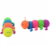 Zabawki sensoryczne - GĄSIENICA DUŻY GNIOTEK ANTYSTRESOWY ŚWIECĄCY ZABAWKA SENSORYCZNA - miniaturka - grafika 1