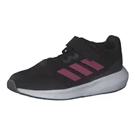 Koszulki i topy damskie - adidas Runfalcon 3.0 Elastic Lace Top Strap, Shoes-Low (Non Football) Unisex-Dzieci i Chłopcy, Czarny Core Black Pulse Magenta Szary Six, 38 EU - miniaturka - grafika 1