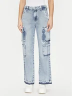 Spodnie damskie - Guess Jeansy W5RA97 D5LG1 Niebieski Regular Fit - miniaturka - grafika 1