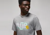 Koszulki męskie - Nike Air Jordan Brand Graphic Crew 3 Tee Carbon Heather - miniaturka - grafika 1