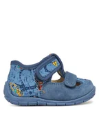 Buty dla chłopców - Froddo Kapcie Classic Slippers G1700412-3 M Niebieski - miniaturka - grafika 1