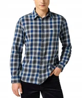 Koszule męskie - Koszula Wrangler 1 PKT INDIGO SHIRT 112357226 Navy XXL - miniaturka - grafika 1